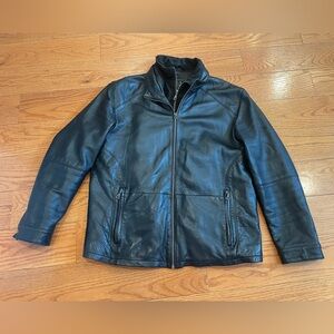 🔥 Joseph A. Bank Signature Collection Men’s Genuine Leather Jacket — Medium
